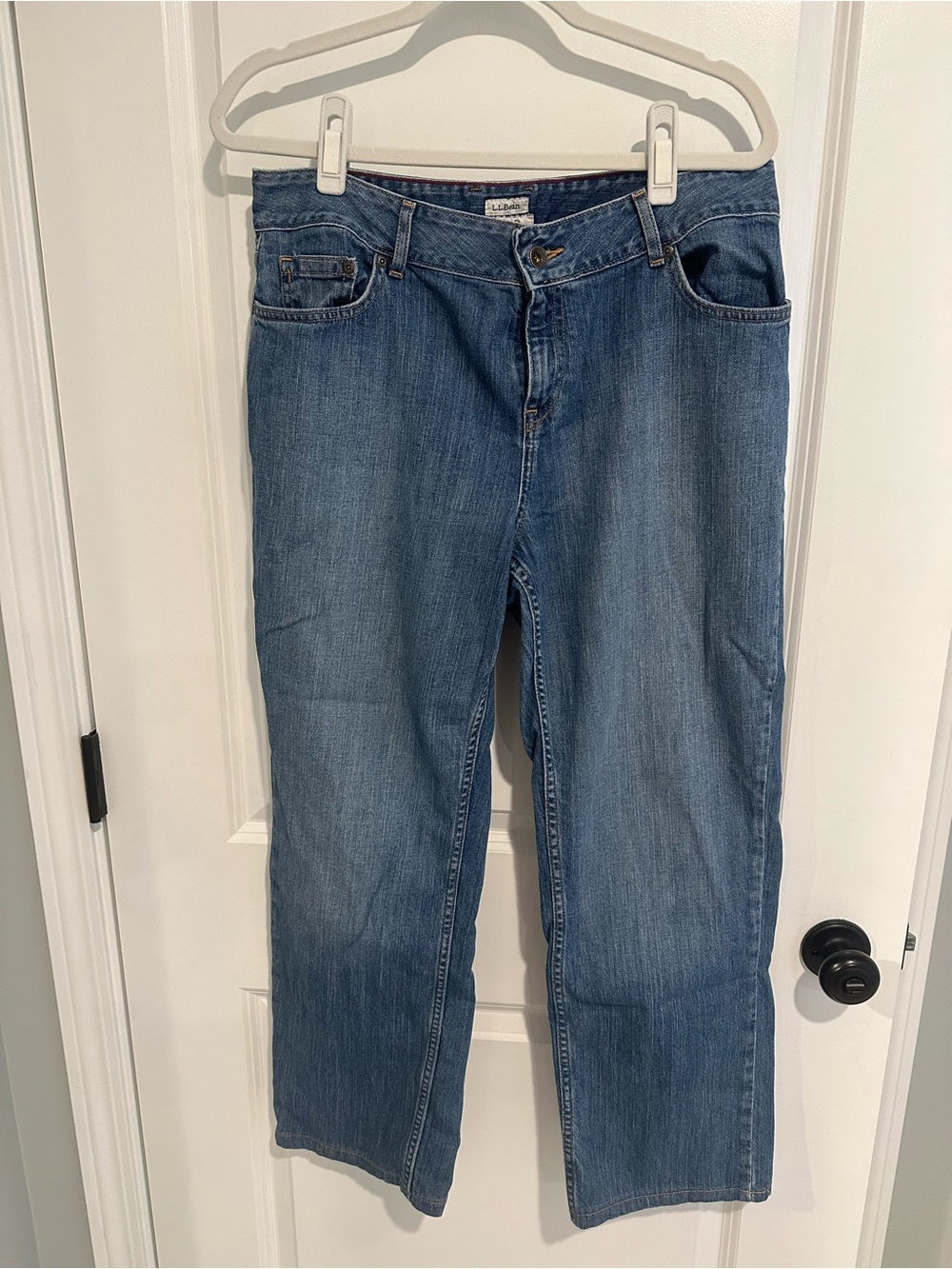 L.L.Bean Favorite Fit Denim Crop Jeans